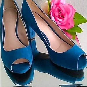 Blue Velvet shoes